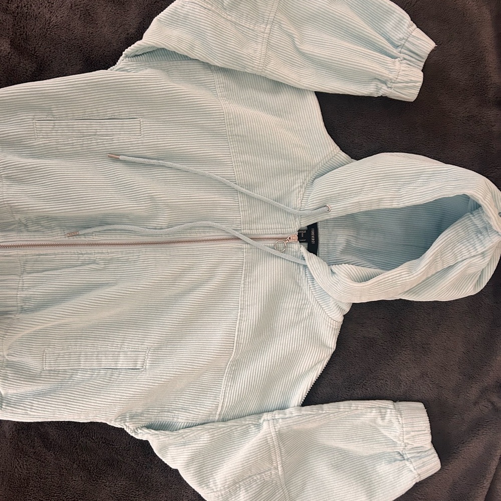 Forever 21 Sky Blue Corduroy Jacket